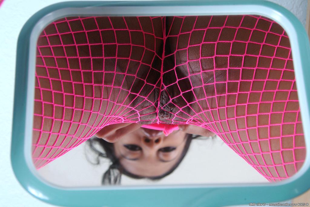 16P Amateur asian Lilly loosing teen ass from fishnet stockings in high heels