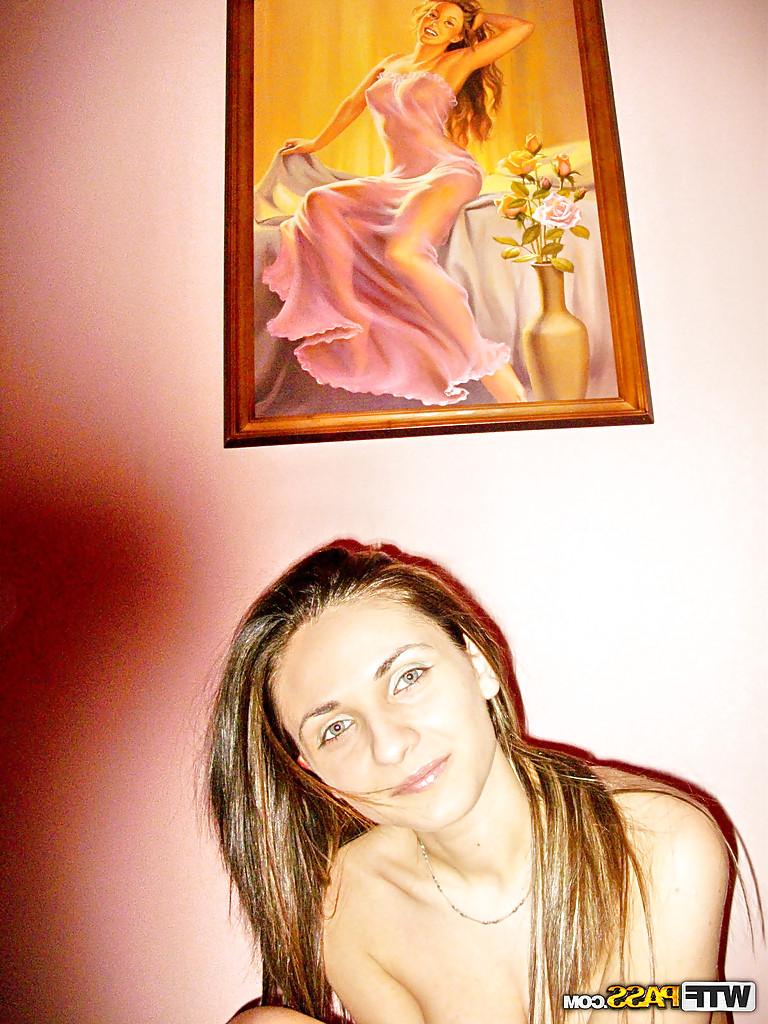 16P Lustful teenage amateur on high heels showcasing her tempting curves