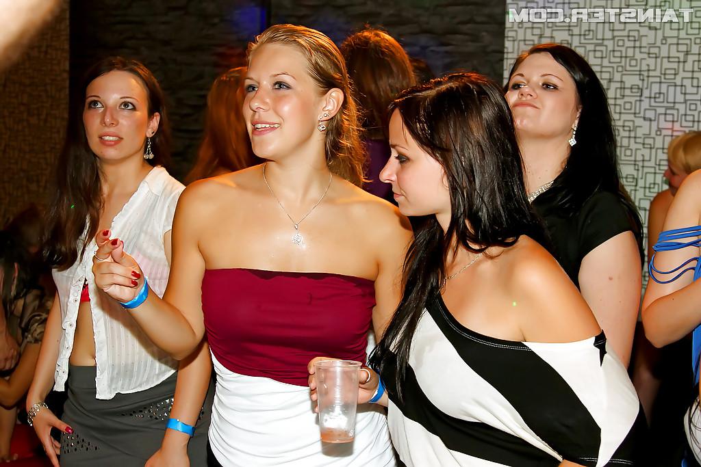 16P Drunk amateur chicks having fun with big cock malestrippers at the party