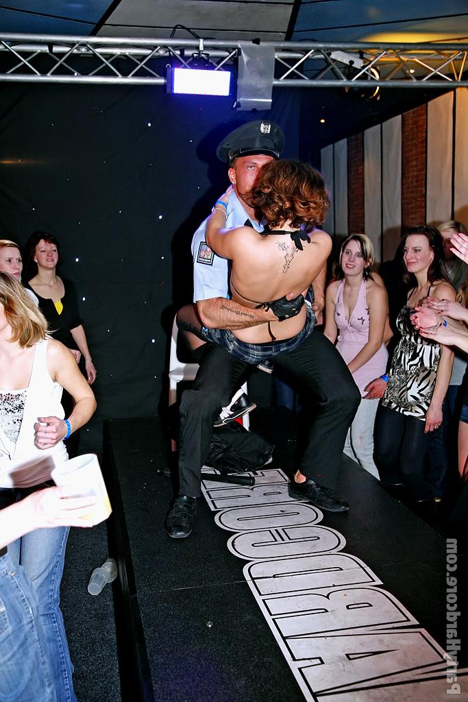 16P Petite amateur chicks going nasty at the drunk party with male strippers