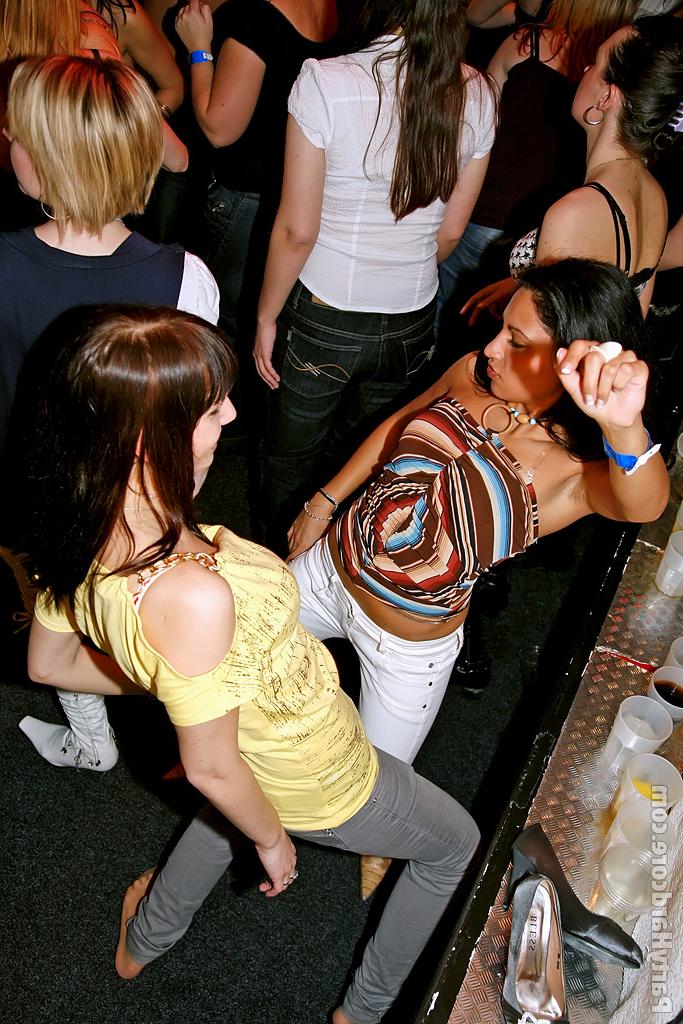 16P Petite amateur chicks going nasty at the drunk party with male strippers