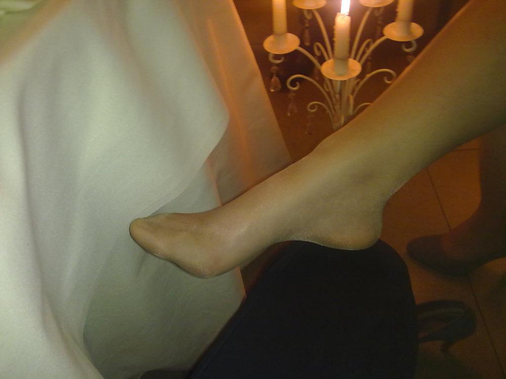 10P Amateur Wife in Sexy Tan Nylon