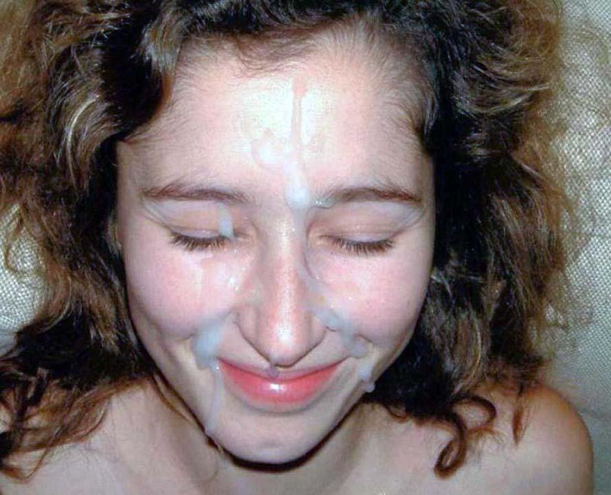 14P Picture selection of amateur sexy naughty bitches enjoying sticky cum facial