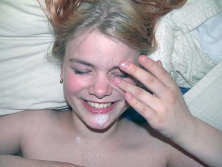 14P Picture selection of amateur sexy naughty bitches enjoying sticky cum facial