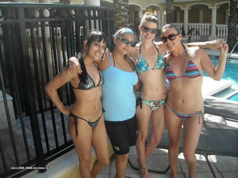 14P Officemates posing in sexy bikinis during vacation