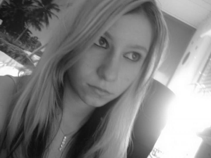 14P Slim blonde teen shares black and white selfies of her nude body
