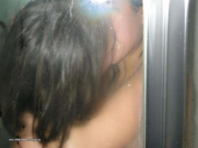 14P Pictures of two amateur teen lesbians fondling each other in the shower