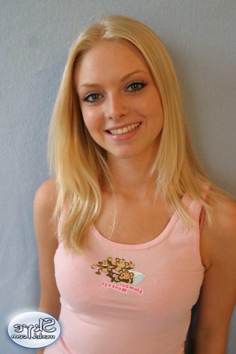 16P Blonde amateur teen in panties