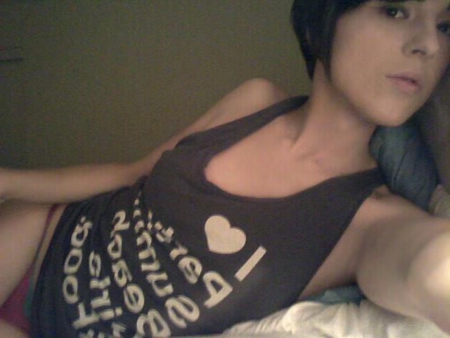 10P TS Caiden Hall in black panties amateur mirror selfshots