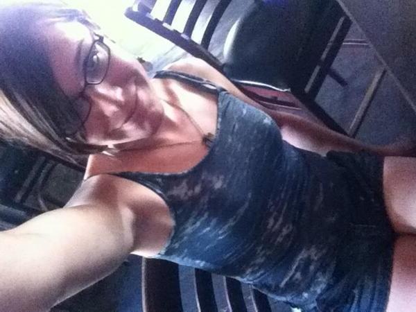 10P See this cute nerdy amateur shemale in her first porn shoots soon, using her tig