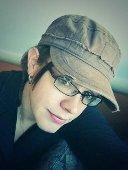 10P See this cute nerdy amateur shemale in her first porn shoots soon, using her tig