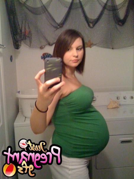 15P Teasing big belly amateur teens pregnant