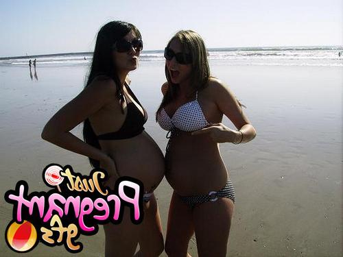 15P Teasing big belly amateur teens pregnant
