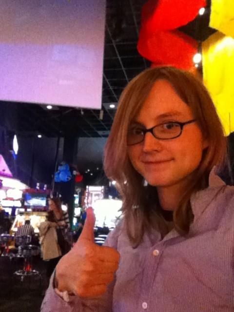 10P Geeky redhead shemale Sadie Hawkins wearing glasses in random amateur shots from