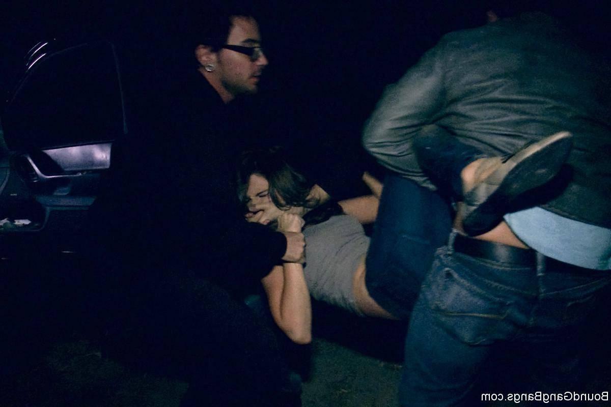 24P BDSM gangbang  Amateur Teen Does Double Anal in her First Porn Shoot Ever