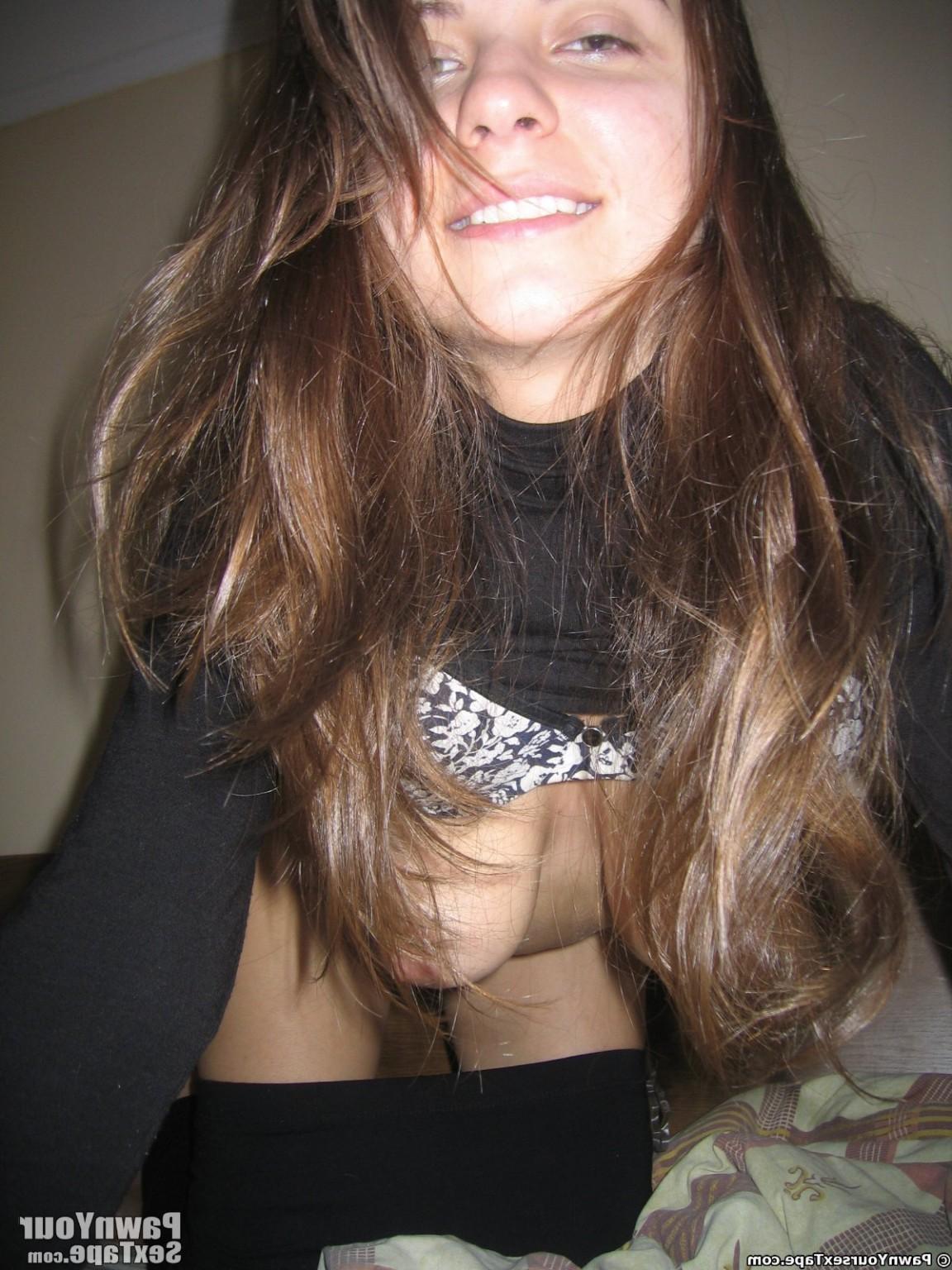 15P While at a ski resort big giant boob amateur Lory gets naked for her BF to take 