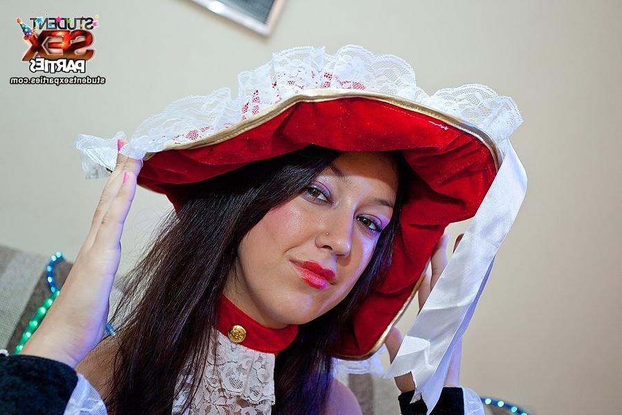 8P Girls in hot costumes fuck at party