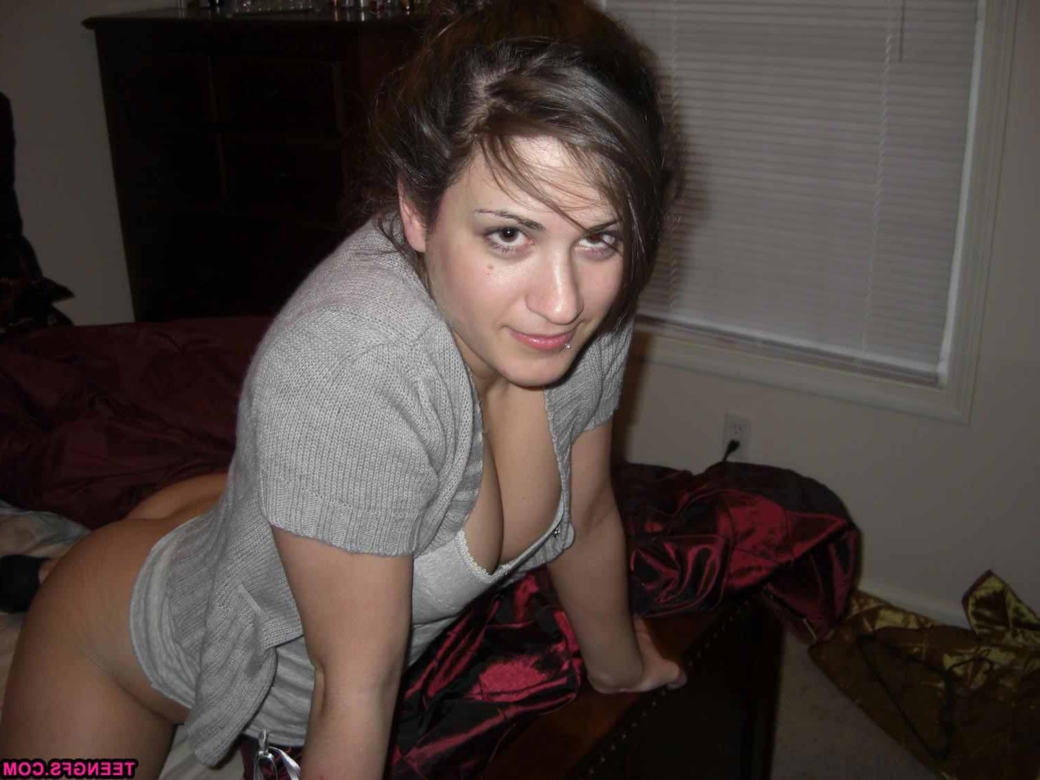 17P Horny amateur babe sucking a cock and getting ass fucked