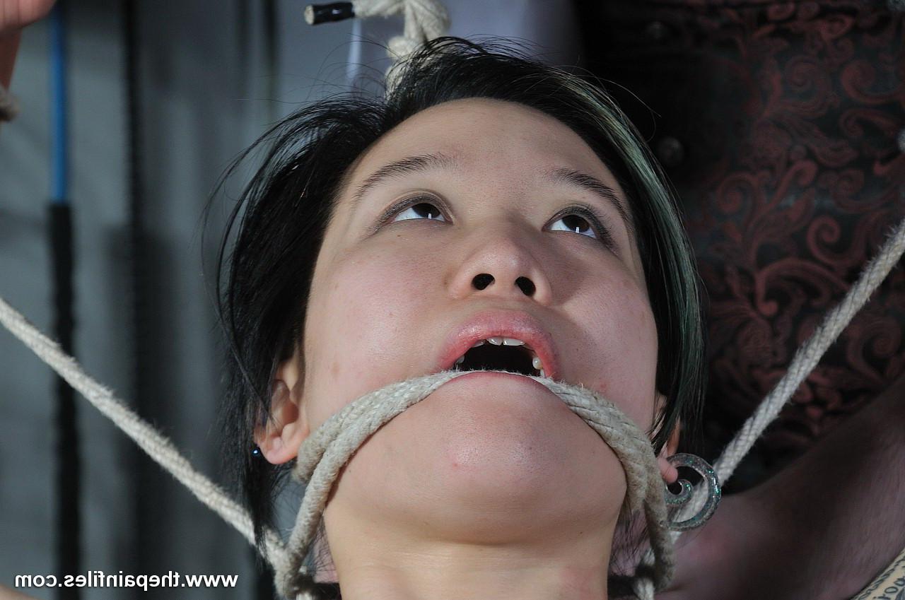 16P Beautiful Asian amateur in dungeon rope bondage