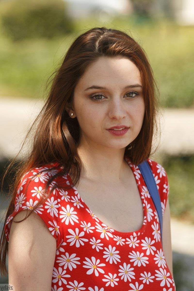 12P Cute amateur in a summer dress