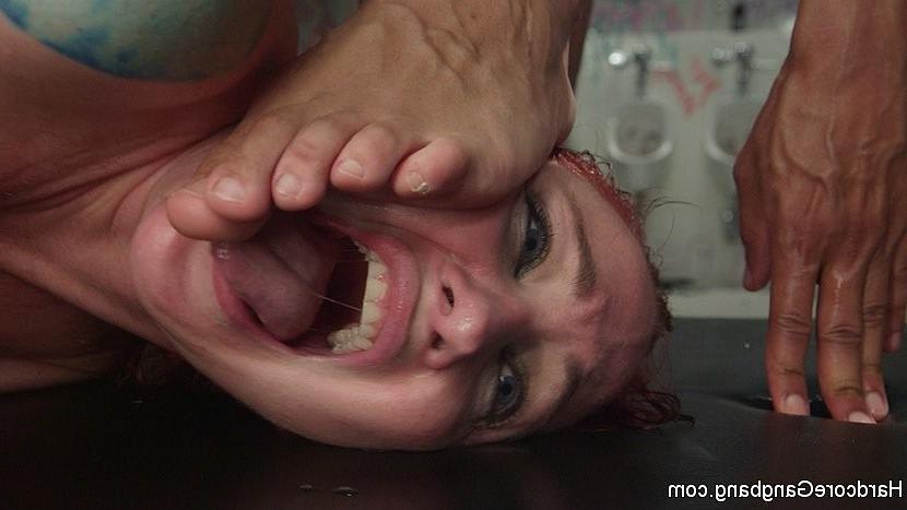 15P Sophia Locke is double penetrated in gangbang fantasy by five ha