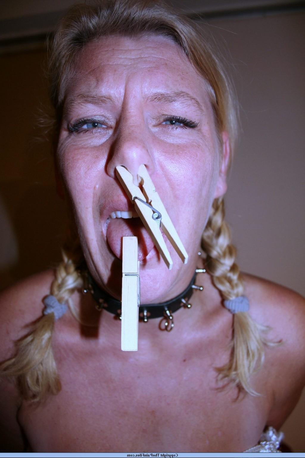 16P Dutch amateur female slave in bound breast bdsm and facial Pain