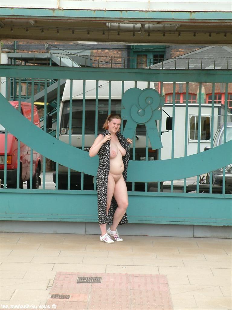 16P Kayte nude in public and uk amateur bbw flashing tits and pussy downtown with re
