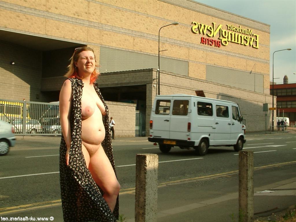16P Kayte nude in public and uk amateur bbw flashing tits and pussy downtown with re