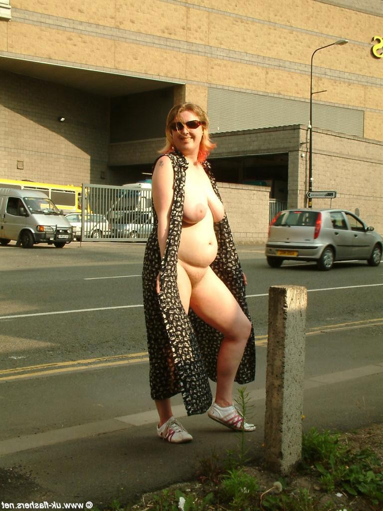 16P Kayte nude in public and uk amateur bbw flashing tits and pussy downtown with re