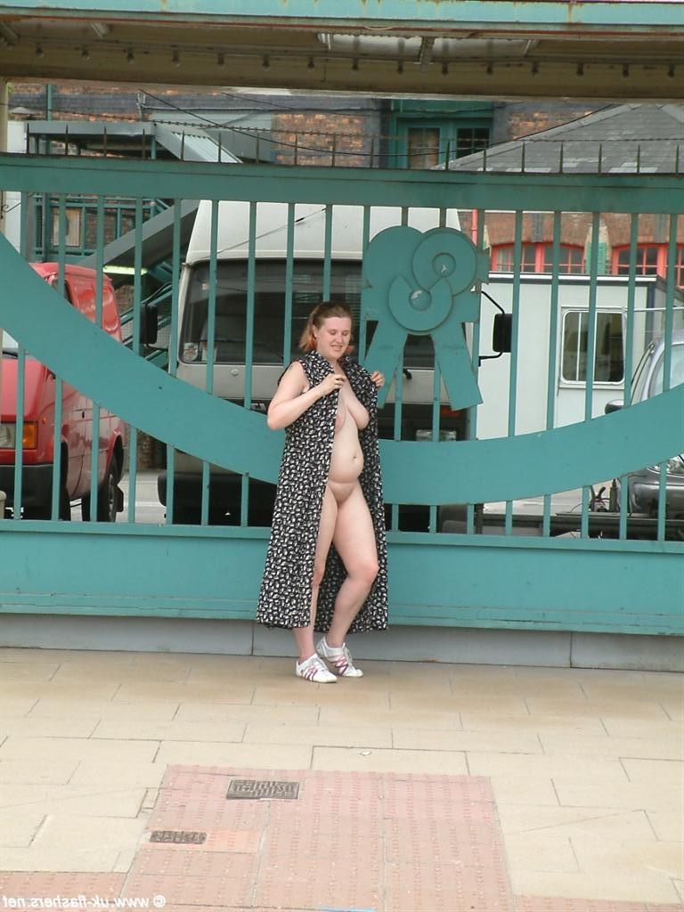 16P Kayte nude in public and uk amateur bbw flashing tits and pussy downtown with re