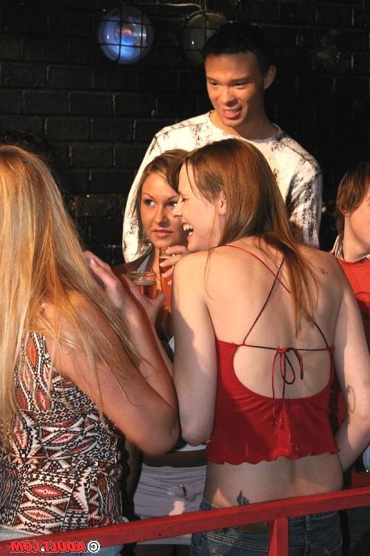 16P Wild drunk babes gangbanged in public at steamy hardcore party