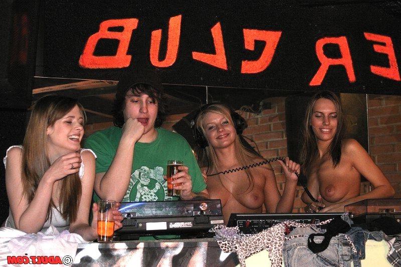 16P Off the hook party turns into hardcore public gangbang orgy