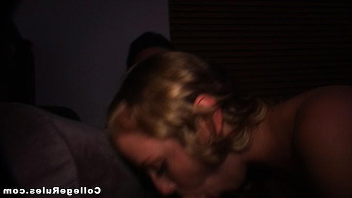 15P Drunk college girl gives her man a non-stop blowjob