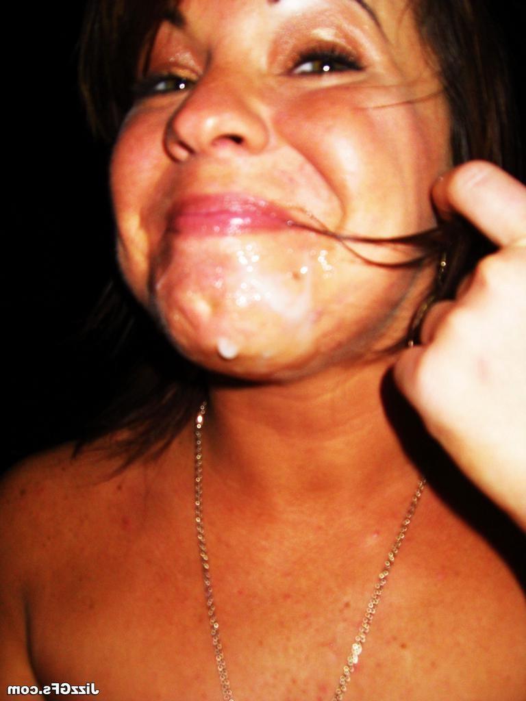 15P Amateur wife gives blowjob for facial cumshot in homemade pix