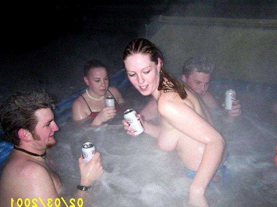 15P Drunk amateur girls at a wild pool party