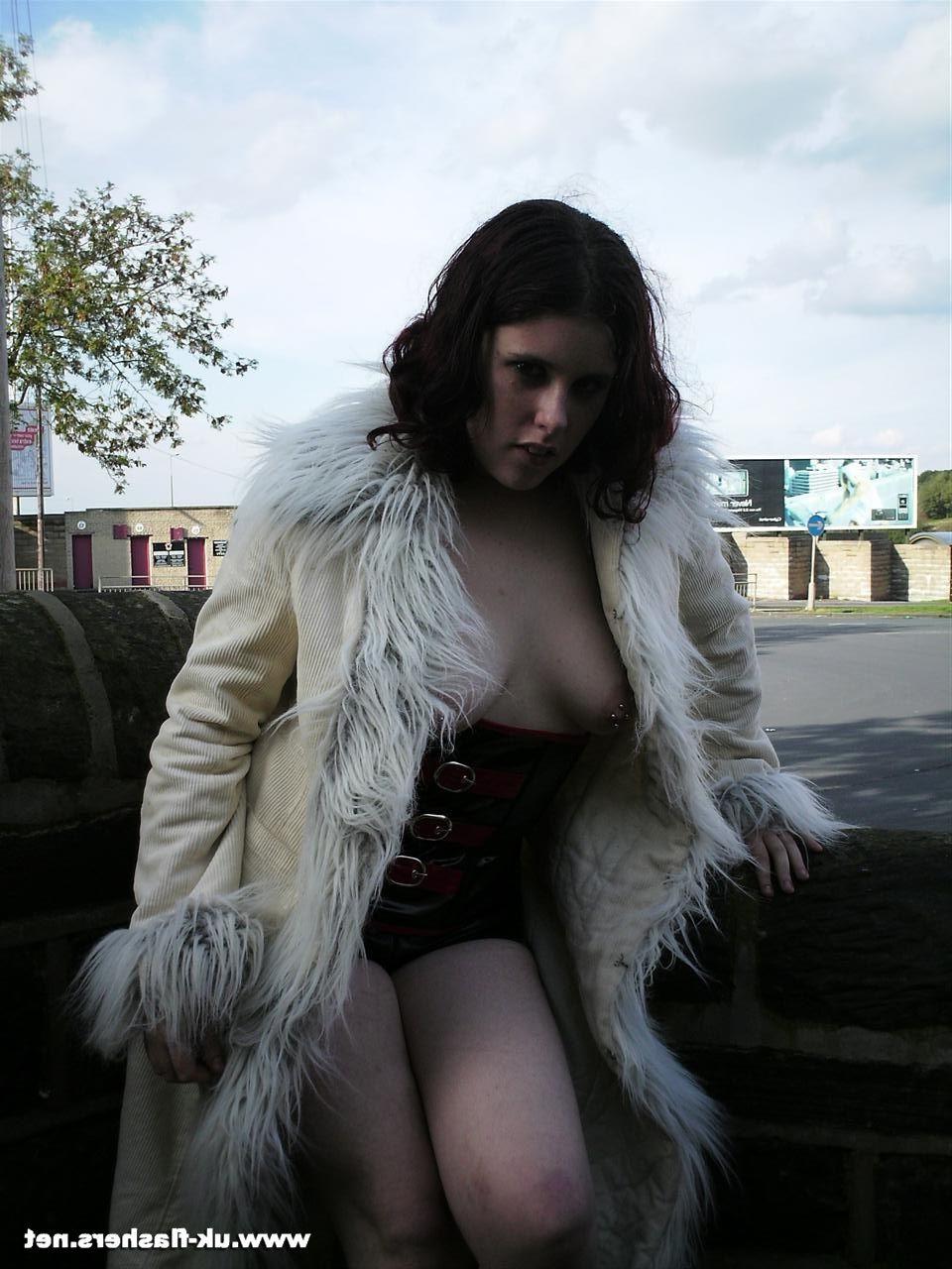16P Uk amateur babes in public with chubby girl next door Rebecca on an exhibitionis