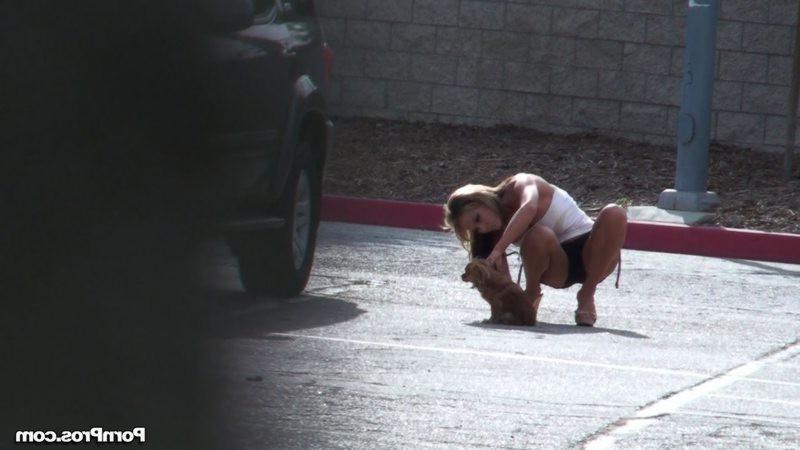 12P Amateur chick gets sharked while walking her dog
