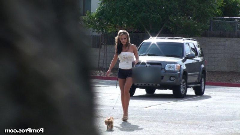 12P Amateur chick gets sharked while walking her dog