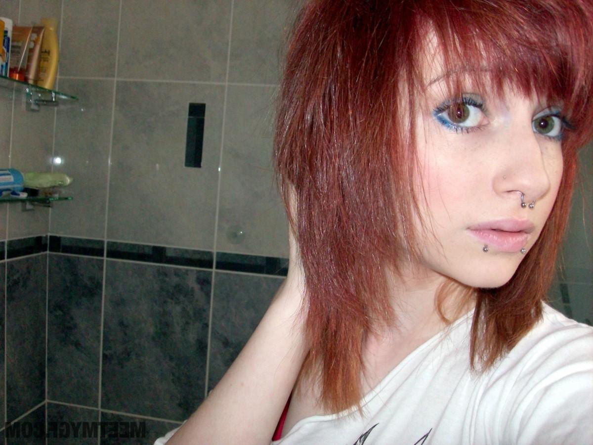 16P Hot amateur redhead teen nude in the shower