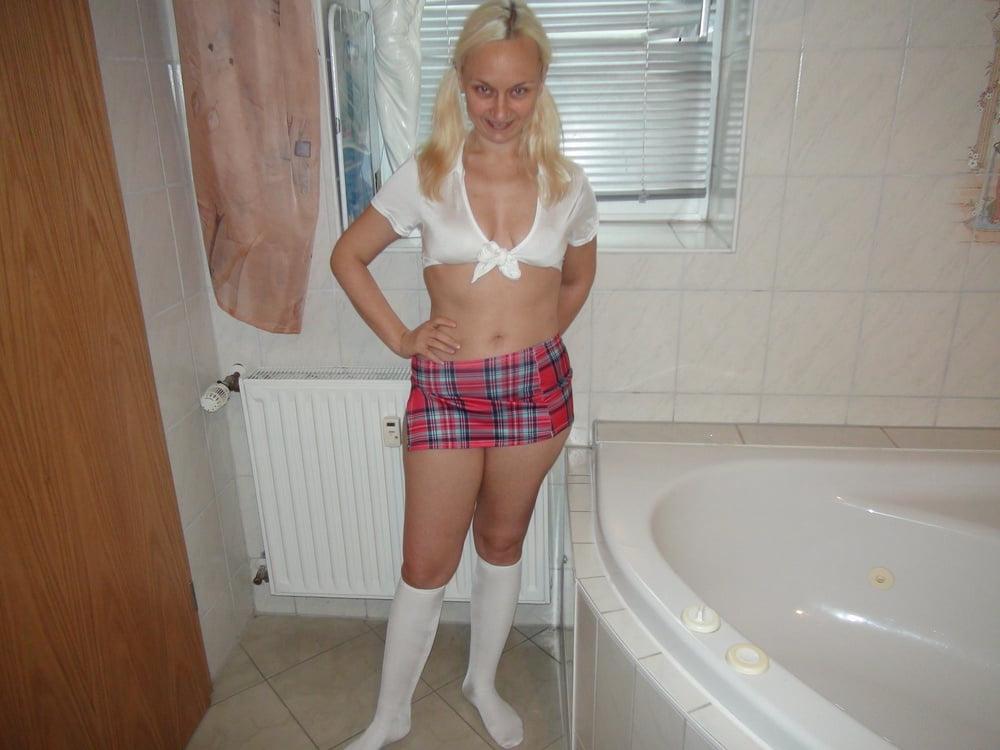 25P Horny amateur MILF Yvonne in hot dress 2