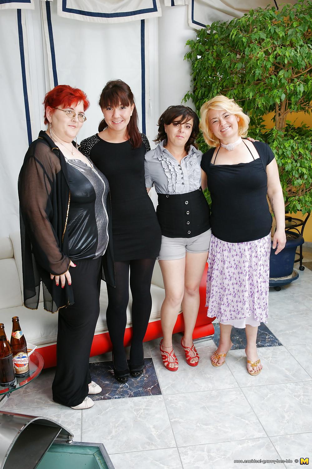 25P Lesbian Group Sex - mature moms fuck granny and young girl 2