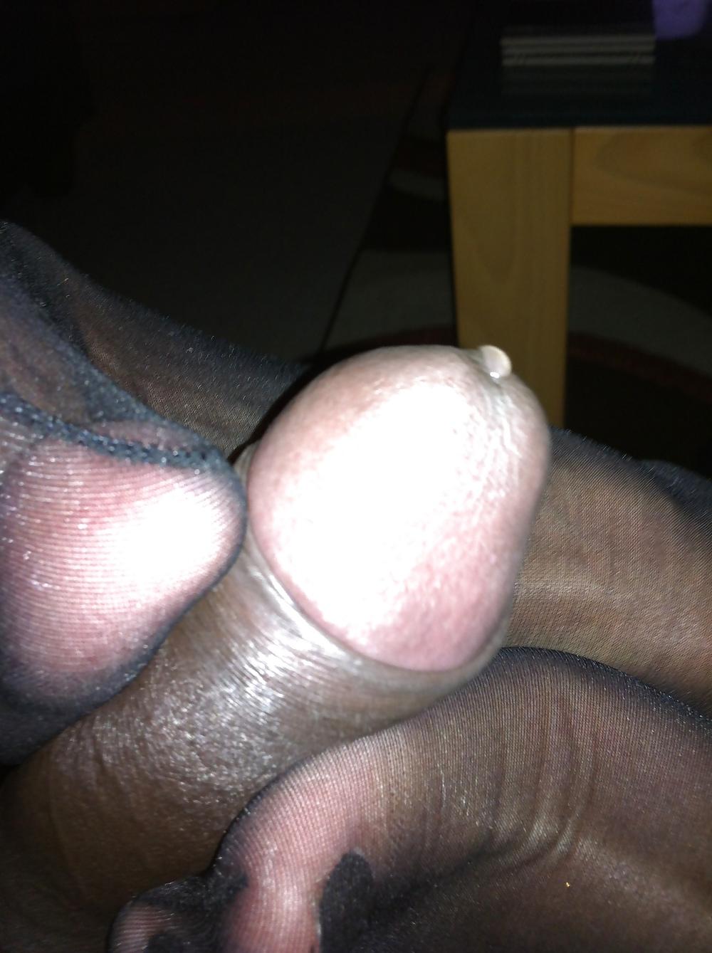 7P Stocking feet footys cock play