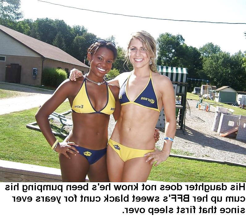 19P BLAKC GIRLS AND WHITE COCKS