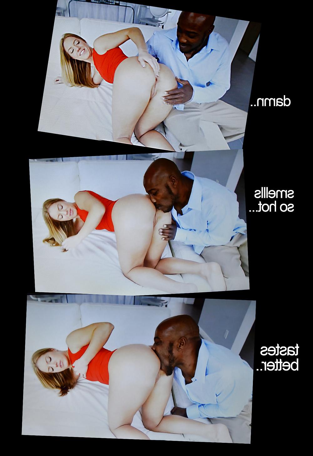 9P She had to try after her girlfriends told her about BBC...