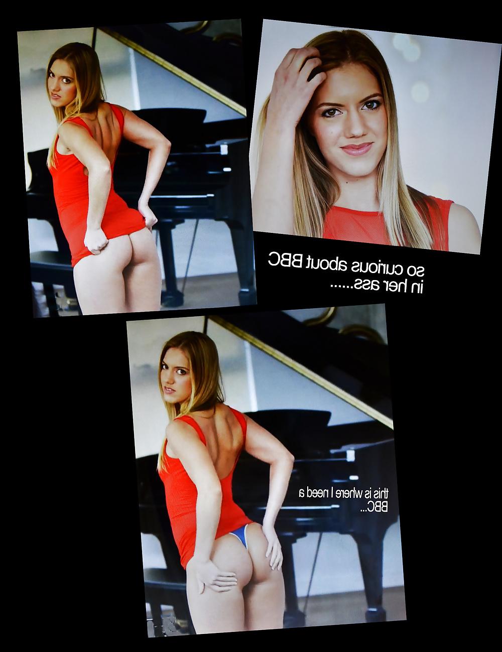 9P She had to try after her girlfriends told her about BBC...