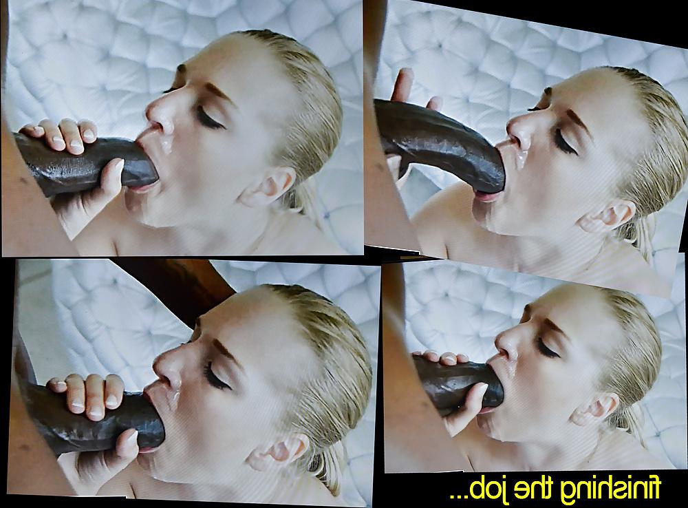 14P The blonde craves big black snake 