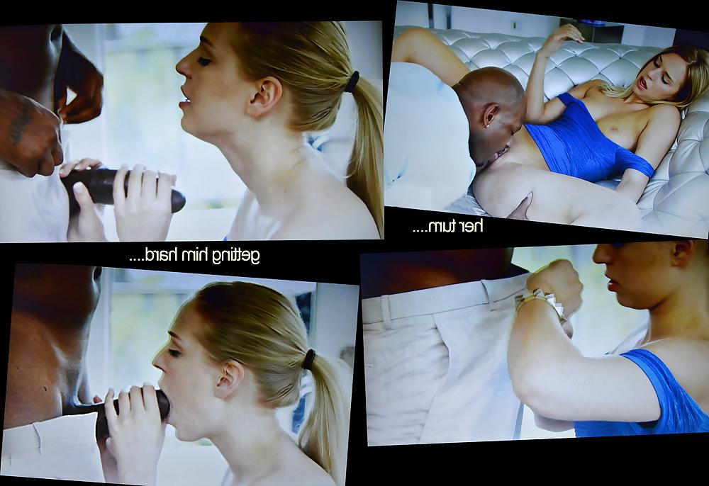 14P The blonde craves big black snake 
