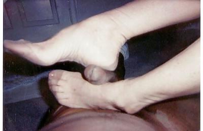 17P Full fashioned stockings and low heeled slipppers