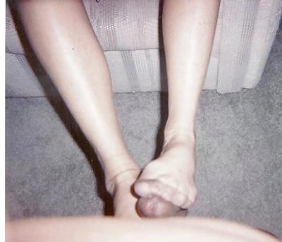 17P Full fashioned stockings and low heeled slipppers