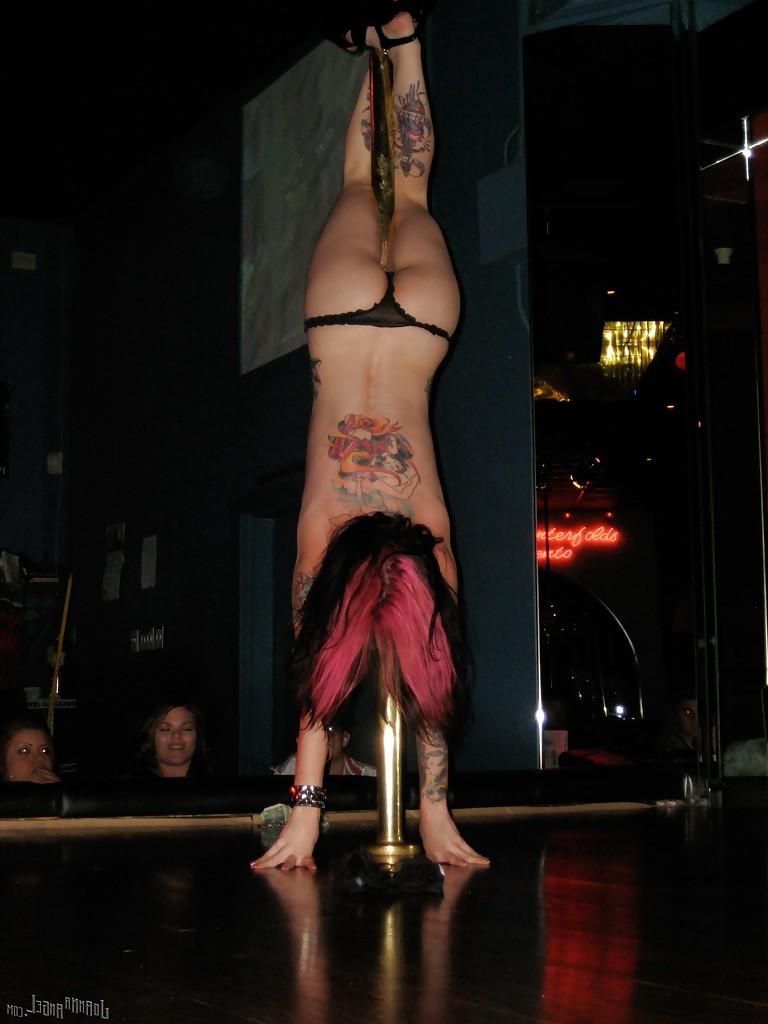 16P Clothed amateur milf Joanna Angel dose a sexy striptease dance